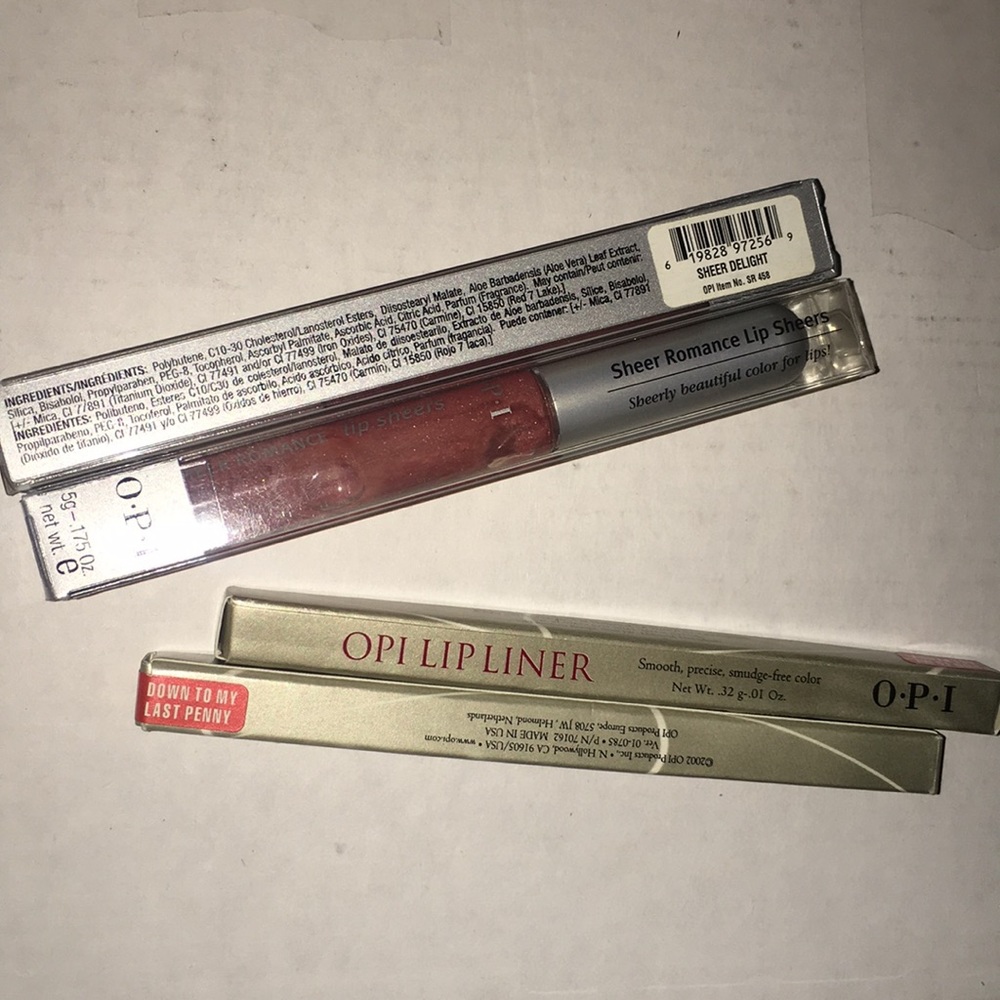 OPI lip liner+lip gloss set (2 pieces)